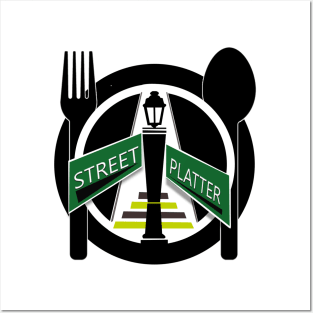 Street Platter (Street Food in plate) Posters and Art